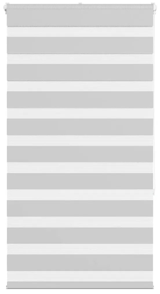 vidaXL Ζέβρα τυφλή Ανοιχτό Γκρι Πλάτος υφάσματος 85,9 εκ. Πολυεστέρας