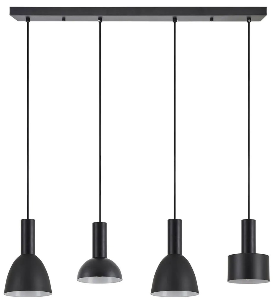 Φωτιστικό Οροφής Πολύφωτο Homelighting 77-8912 Flex Black