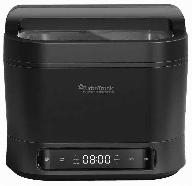 Πολυμάγειρα TurboTronic TT-DMC20, 1200W, 4l, 6 προγράμματα, Χρονοδιακόπτης, LED, Οθόνη αφής, Αξεσουάρ, Μαύρο