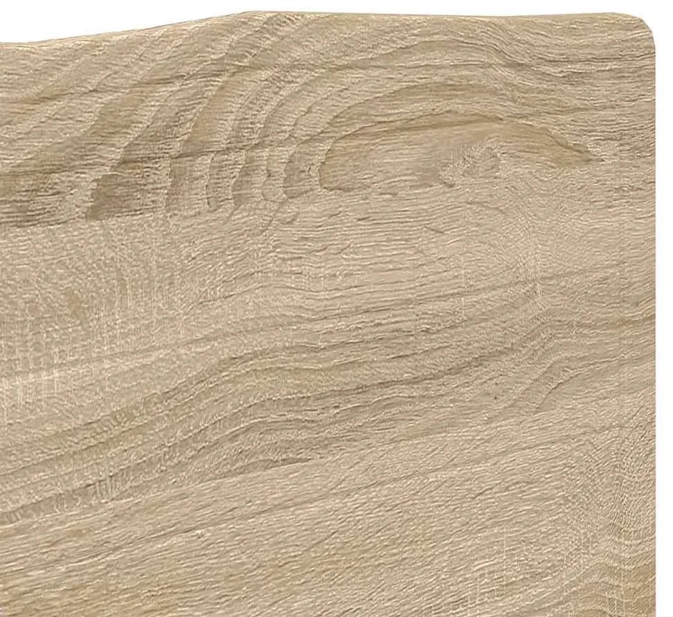 vidaXL Κεφαλάρι με κεφαλάρι Δρύς Sonoma 150 cm Επεξεργασμένο ξύλο