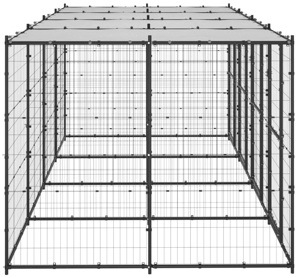 vidaXL Κλουβί Σκύλου Εξωτερικού Χώρου με Στέγαστρο 9,68 μ² από Ατσάλι