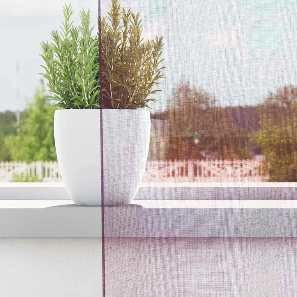 vidaXL Κουρτίνες Voile με βρόχους 2 τεμάχια Μοβ 140x245 εκ.