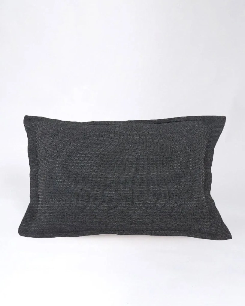 Διακοσμητική Oxford Μαξιλαροθήκη Nairi 50x70+3cm Μαύρο