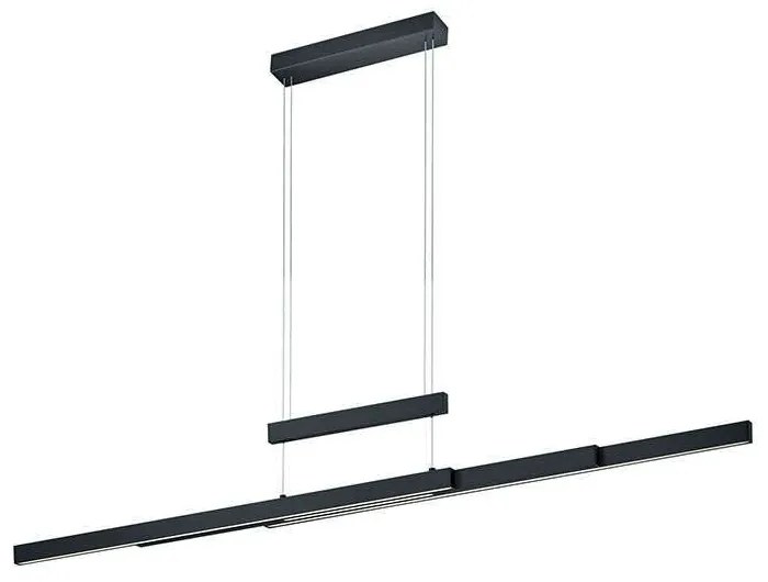 Φωτιστικό Οροφής - Ράγα Led Trajan 375310532 Black Trio Lighting Metal