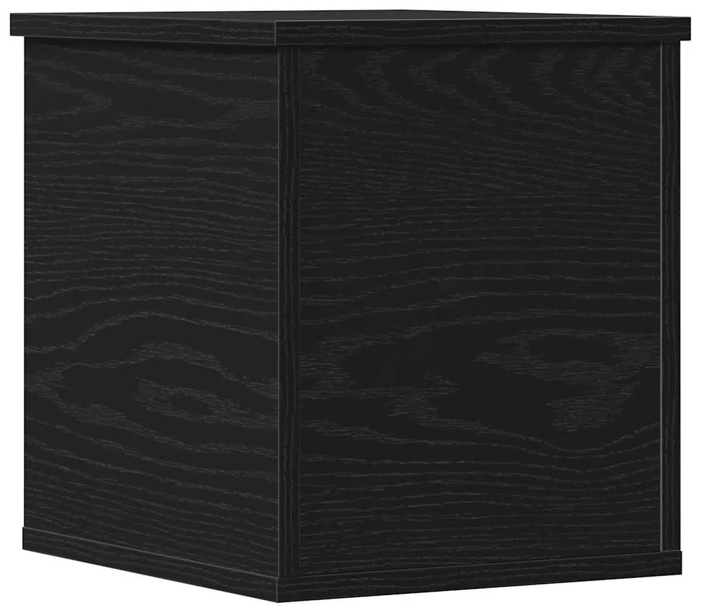 vidaXL Κουτί αποθήκευσης Μαύρη δρυς 30 x 35 x 35 cm Επεξεργασμένο ξύλο