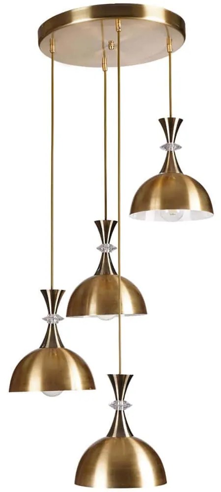 Φωτιστικό Οροφής 534LUN3871 Φ25x70cm 4xE27 40W Gold Opviq