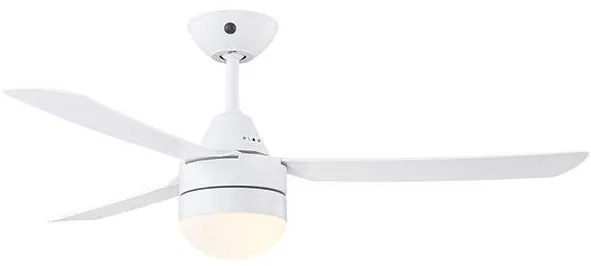 Bayside Megara Ανεμιστήρας Οροφής 122cm με Φως και Τηλεχειριστήριο Λευκός