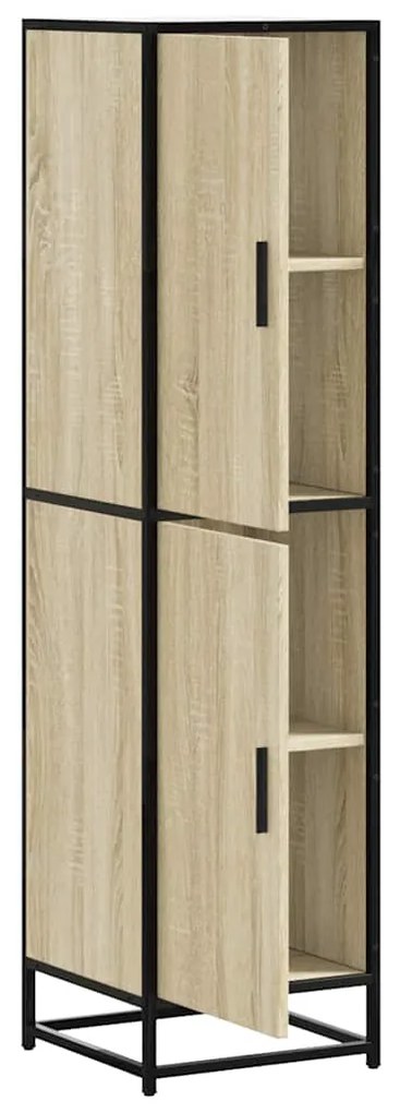 vidaXL Highboard Sonoma Oak Κατασκευασμένο ξύλο και μέταλλο