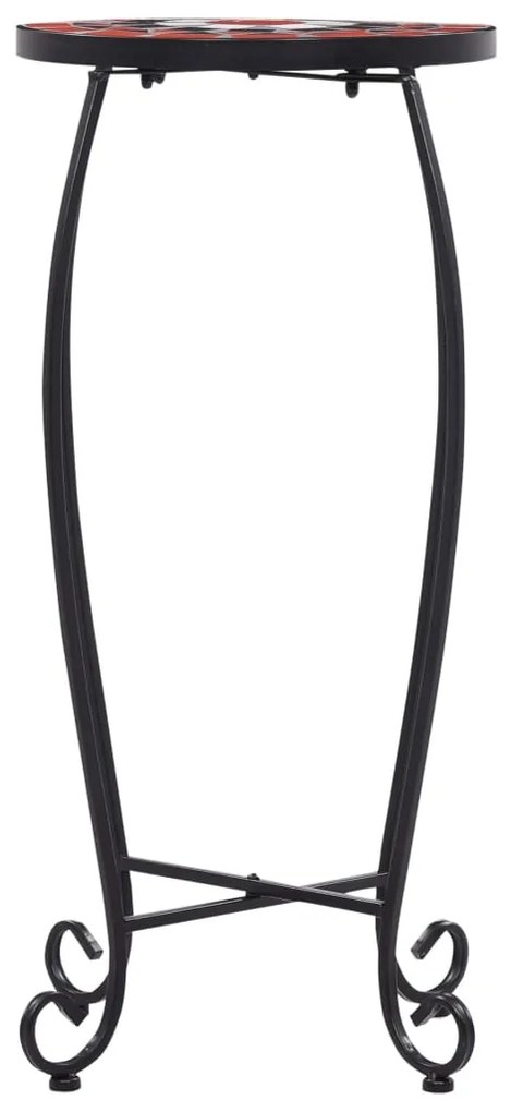 vidaXL Τραπέζια «Μωσαϊκό» 3 Τεμ. Τερακότα /Λευκά Κεραμικά