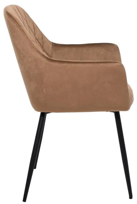 Πολυθρόνα Τραπεζαρίας 23162 Fylliana Καφέ 60x60x87 εκ. 2αδα