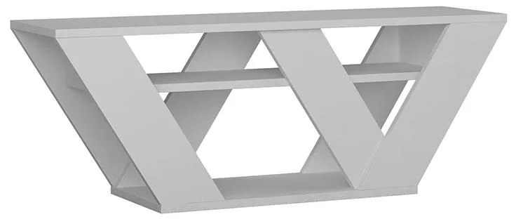 Έπιπλο τηλεόρασης Pipralla λευκό 110x30x40εκ 110x30x40 εκ.