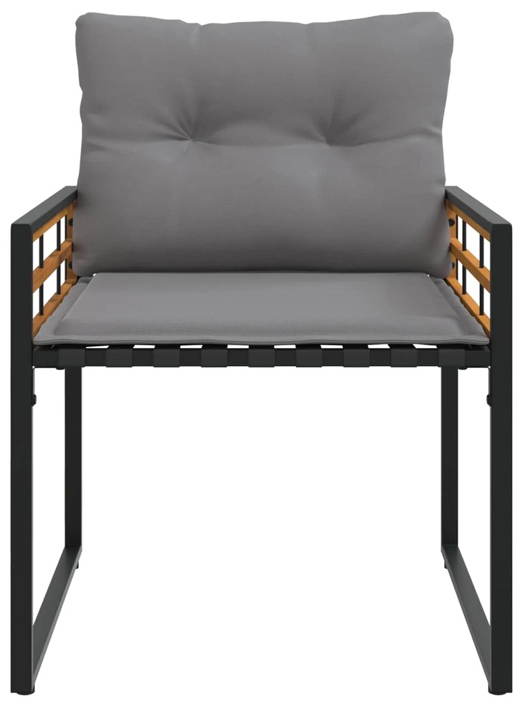 vidaXL Σετ Εξωτερικών Επίπλων με μαξιλάρι 3 pcs Ανοιχτό γκρι