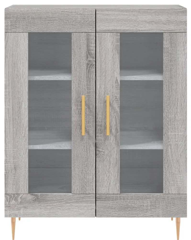 vidaXL Ντουλάπι Γκρι Sonoma 69,5 x 34 x 90 εκ. από Επεξεργασμένο Ξύλο