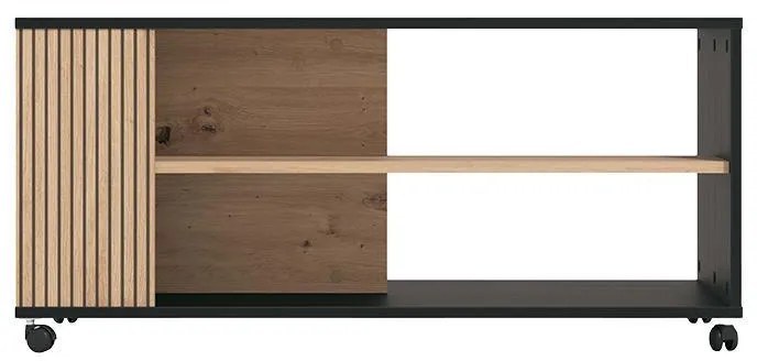 Τραπεζάκι Σαλονιού Correze Mαύρος Δρύς - Artisan Oak 101x55x47 εκ.