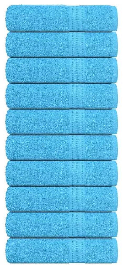 vidaXL Πετσέτες Μπάνιου FROGN 10 τεμ. Τυρκουάζ 70x140 εκ. 360 γρ./μ²