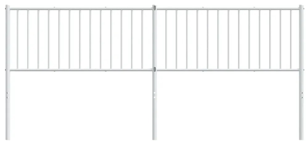 vidaXL Κεφαλάρι Λευκό 200 εκ. Μεταλλικό