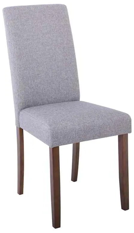 Καρέκλα OPTIMAL Green Walnut/Ύφασμα Γκρι 	43x55x96cm