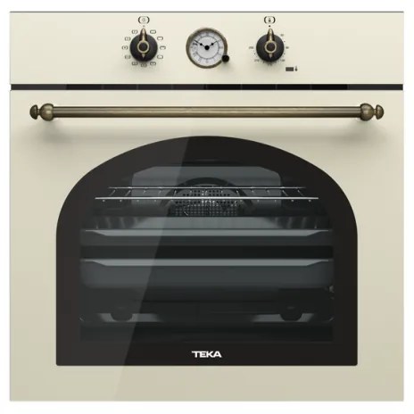 Teka HRB 6300 Vanilla Brass Εντοιχιζόμενος Φούρνος Country Style πολλαπλών λειτουργιών Εγγύηση 2+3 Χρόνια