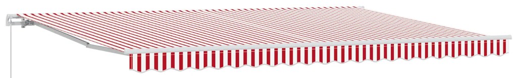 vidaXL Σκηνίτσα Αναδιπλούμενη Striped Κόκκινο, Λευκό 500 x 300 εκ