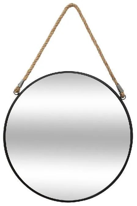 Καθρέπτης PWD-0074 μέταλλο μαύρο 38x3x38εκ 38x38x2.5 εκ.