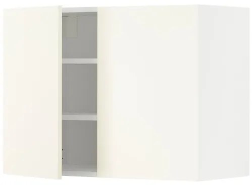 METOD ντουλάπι τοίχου με ράφια/2 πόρτες, 80x60 cm 595.072.62