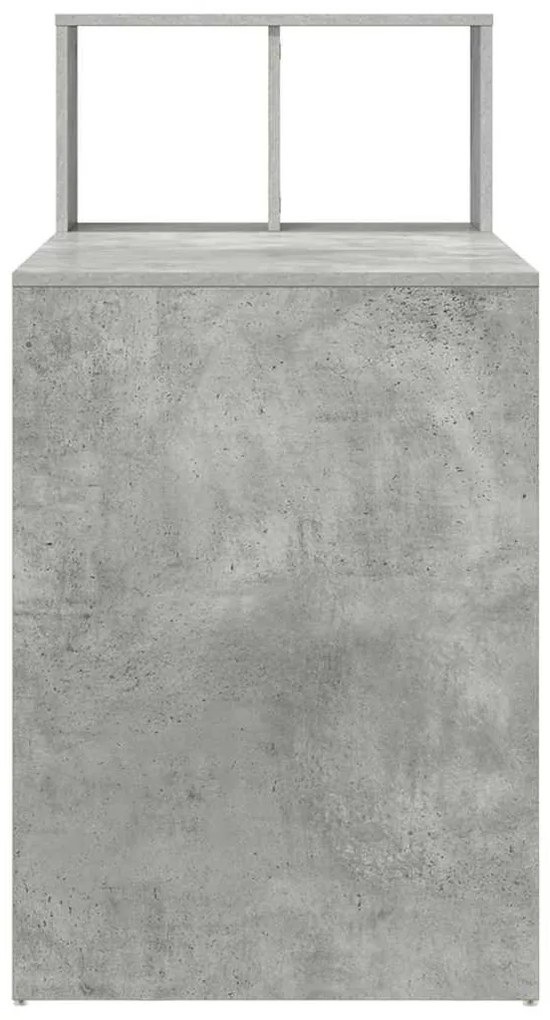 vidaXL Γραφείο Σκυρόδεμα Γκρι 108 x 55 x 103.5 εκ Επεξεργασμένο ξύλο