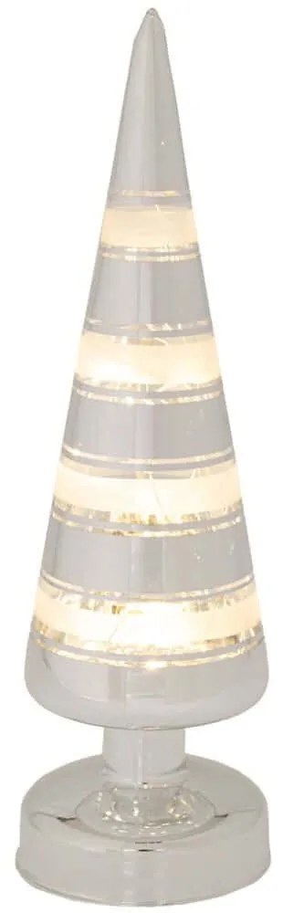 Διακοσμητικό Δεντράκι Με Φως Led 90927 9x9x30cm Silver-White