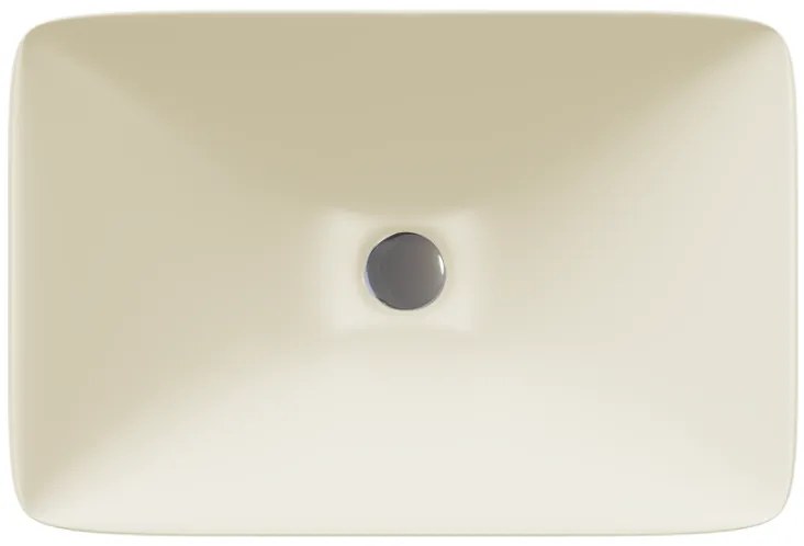 Sanitec Aktis 283 Νιπτήρας Συνθετικός Επικαθήμενος 60,5x38,5x9cm Ocra