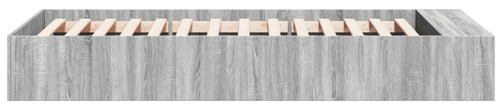 vidaXL Πλαίσιο Κρεβατιού Γκρι Sonoma 75x190 εκ. Επεξεργασμένο Ξύλο