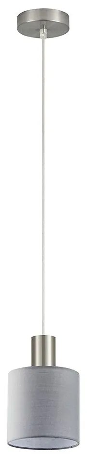 Φωτιστικό Οροφής Adept Tube 77-8421 1xE27 60W Nickel-Grey Homelighting