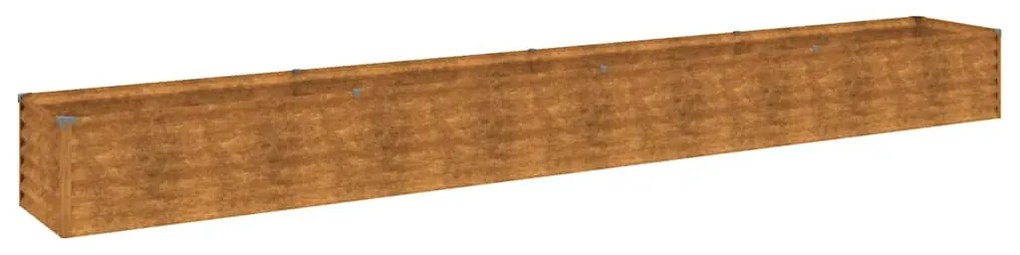 vidaXL Υπερυψωμένο Ζαρντινιέρα Κήπου 386 x 50 x 36 εκ. από Ατσάλι Corten