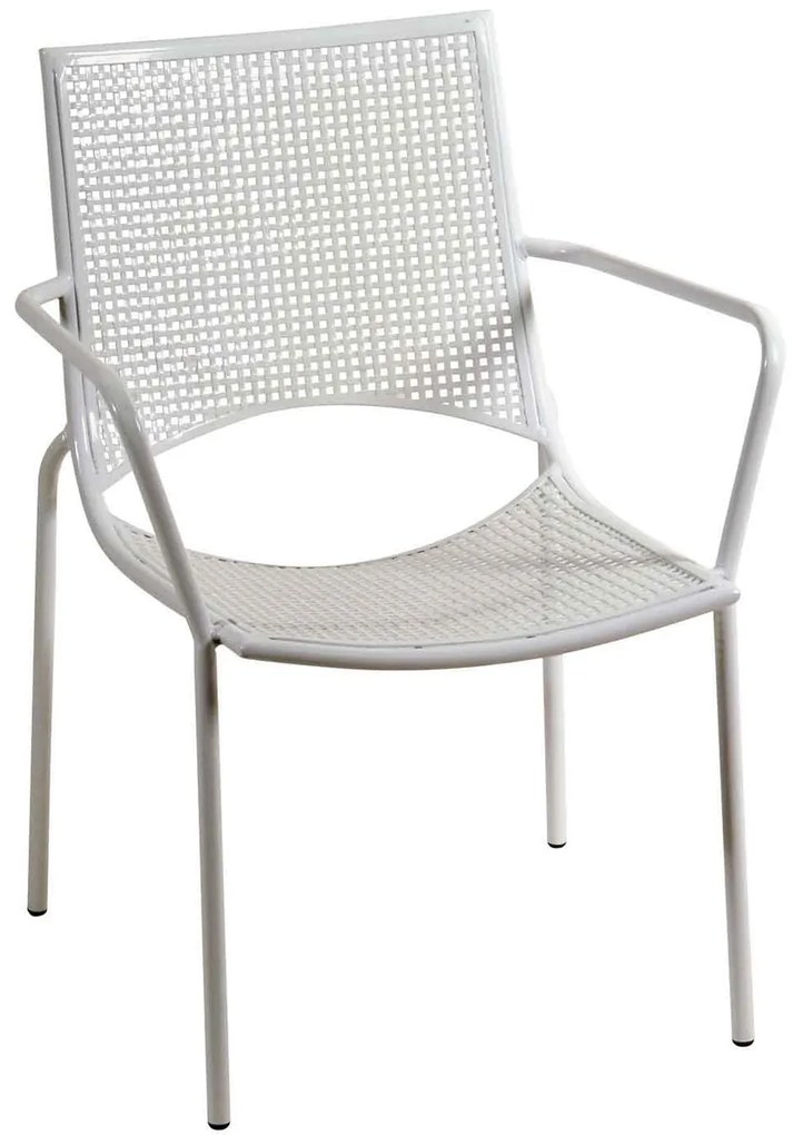 Πολυθρόνα Στοιβαζόμενη 165454 White 57X61X86 cm