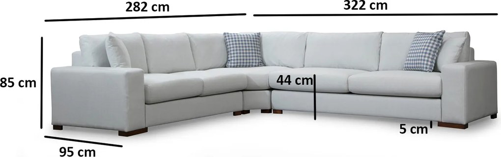 Corner Sofa Loop 20 White