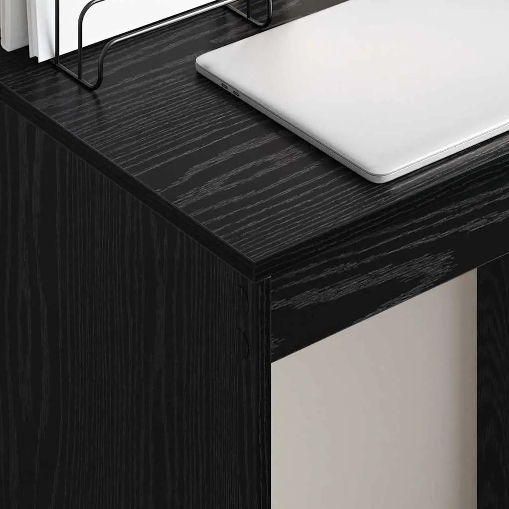 vidaXL Γραφείο Άλλο Μαύρη δρυς 60 x 40 x 76 εκ. Επεξεργασμένο ξύλο