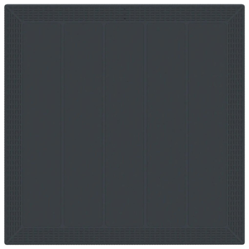 vidaXL Σετ Τραπεζαρίας Κήπου 3 pcs Ανθρακί 100 x 100 x 73 εκ Πλαστικό