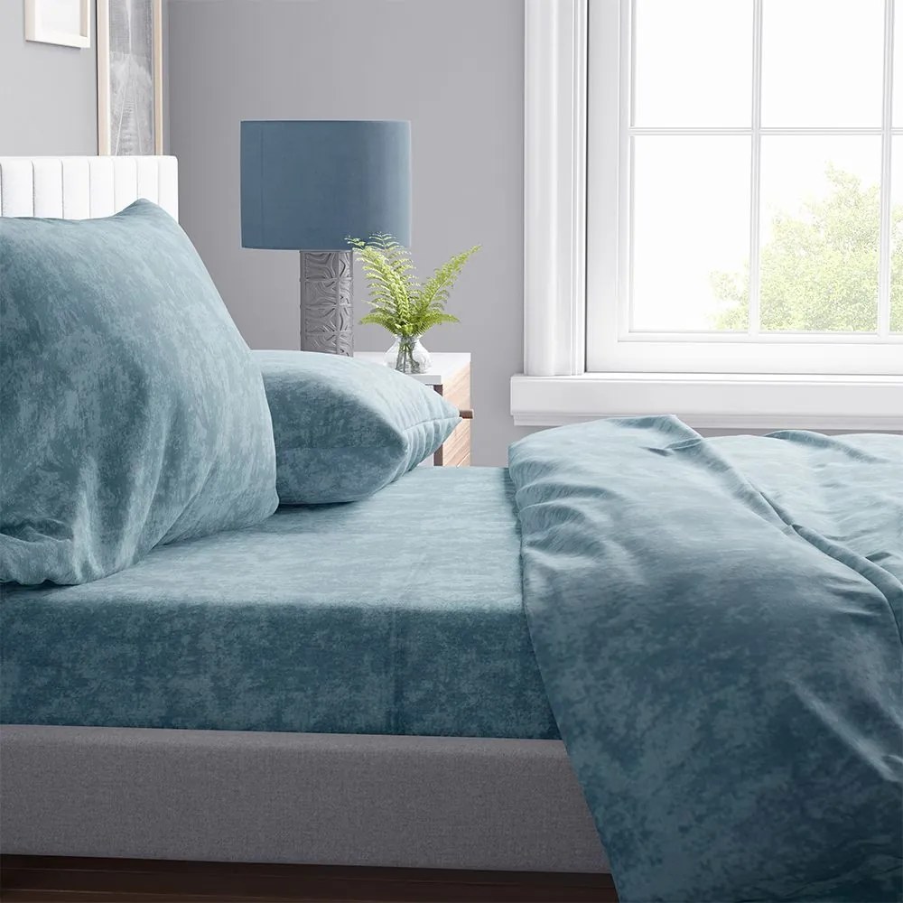 Μαξιλαροθήκη Shadow 16 Petrol DimCol 50Χ70 50x70cm Cotton-Polyester