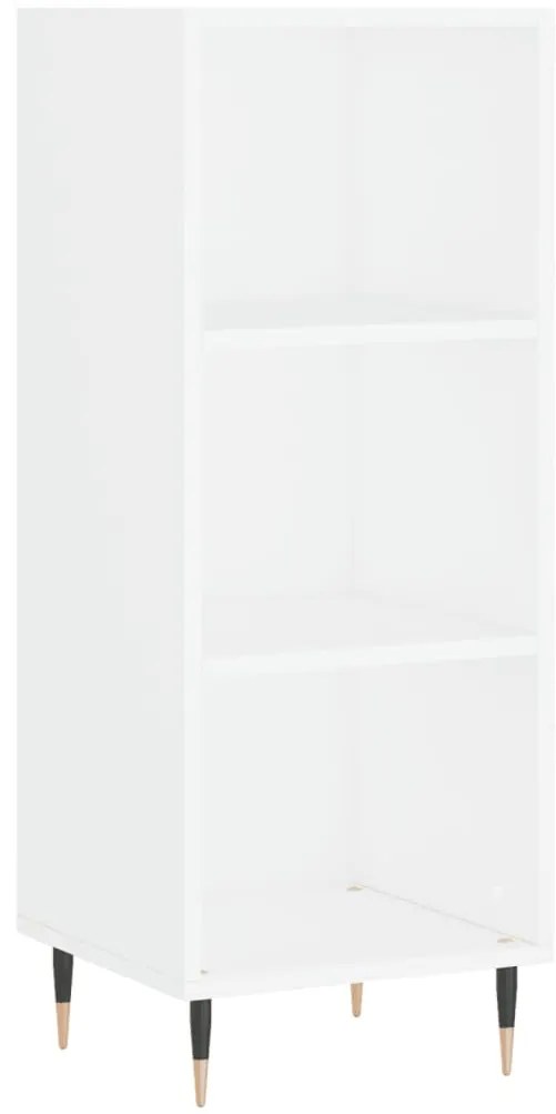 vidaXL Ντουλάπι Λευκό 34,5 x 34 x 180 εκ. από Επεξεργασμένο Ξύλο