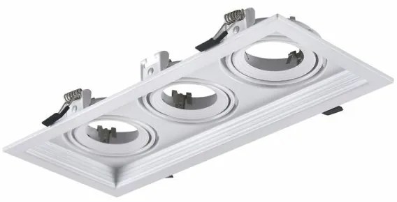 Σποτ Φωτιστικό Χωνευτό Reflector 3xGU10 IP20 Aca-XMGU3W-Λευκό XMGU3W