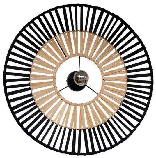 Πλαφονιέρα Φωτιστικό Οροφής E27 40W IP20 Μαύρο 19252 Zambelis-19252-Μαύρο 19252