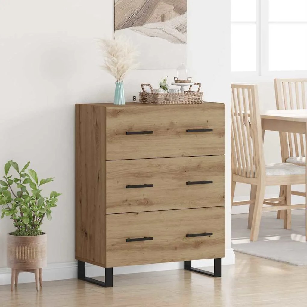 Πλαϊνό γραφείο με συρτάρι Artisan Oak 69,5 x 34 x 90 εκ.