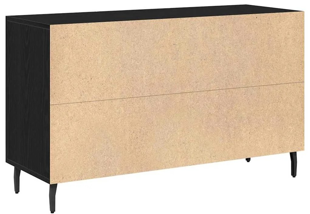 vidaXL Πλαϊνό γραφείο Μαύρη δρυς 100 x 36 x 60 εκ. Επεξεργασμένο ξύλο