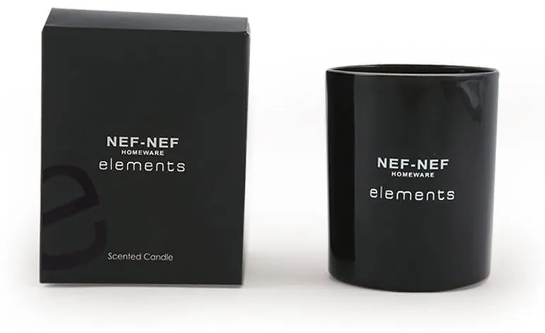 Κερί Αρωματικό Elements 9Χ10,5Cm Black Nef Nef Paraffin