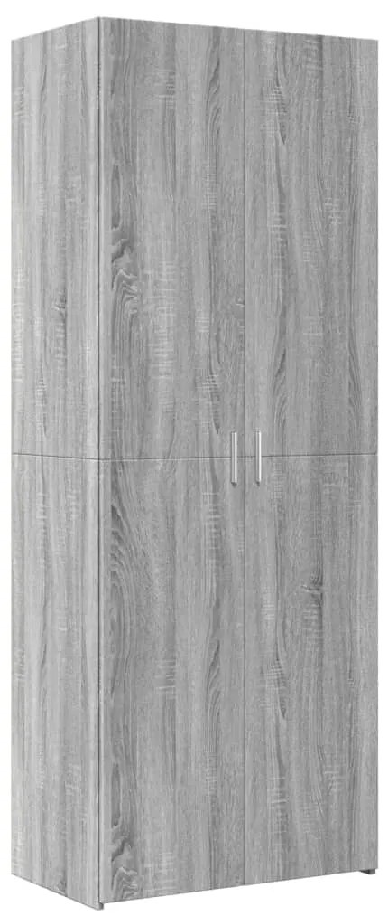 vidaXL Ντουλάπι Γκρι Sonoma 70x42,5x185 εκ. από Επεξεργασμένο Ξύλο