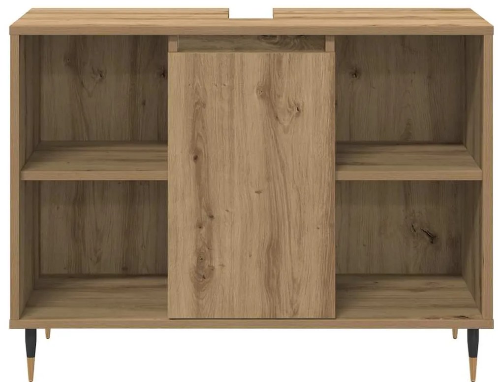 vidaXL Σετ Επίπλων Μπάνιου με ράφι 3 pcs Artisan Oak 30 x 30 x 180 cm