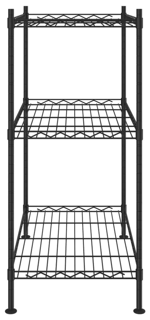 ΡΑΦΙΕΡΑ 3 ΕΠΙΠΕΔΩΝ ΜΑΥΡΗ 60 X 35 X 76 ΕΚ. 150 Κ. 324620