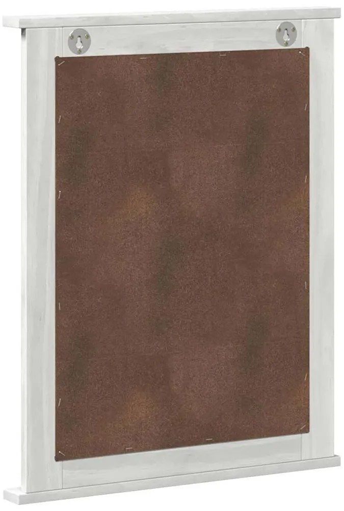 vidaXL Καθρέφτης VIGO Αντίκες Λευκό 55,5 x 5 x 70 εκ Μασίφ ξύλο πεύκου