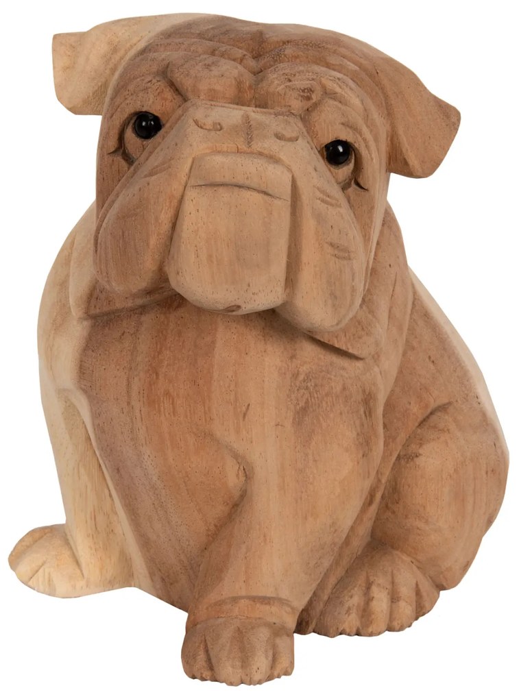 ΕΠΙΤΡΑΠΕΖΙΟ ΔΙΑΚΟΣΜΗΤΙΚΟ DOZER BULLDOG ΞΥΛΟ SUAR ΣΕ ΦΥΣΙΚΟ ΧΡΩΜΑ FB97925 18x14x20Y εκ.