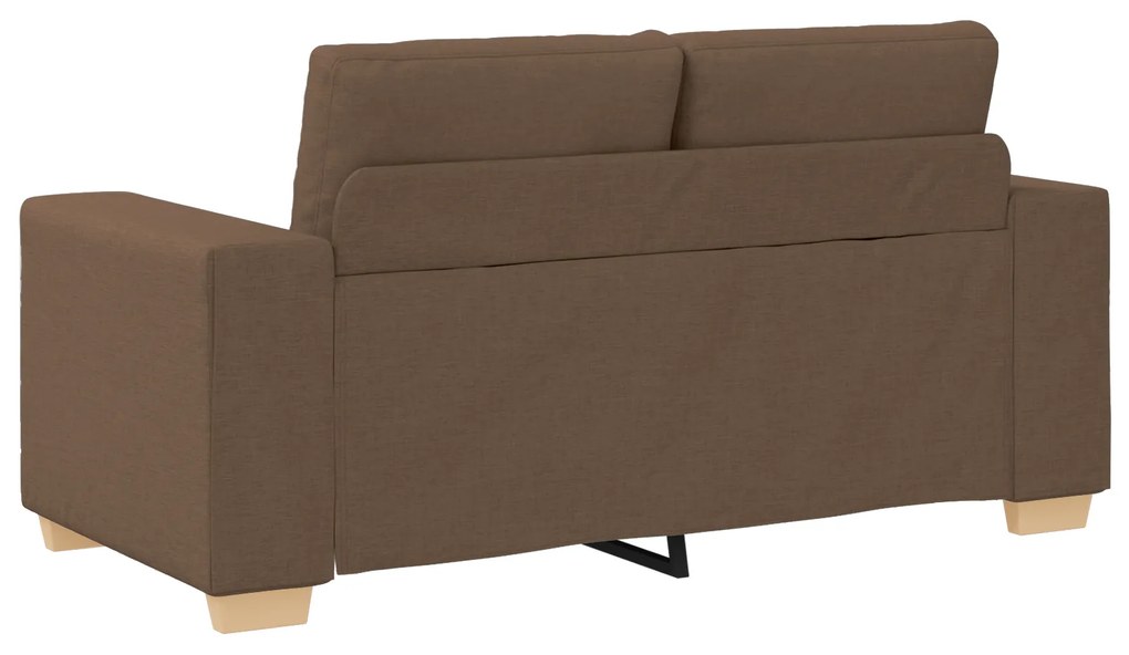 vidaXL Σετ Καναπέ με μαξιλάρι 2 pcs Καφέ 221 x 78 x 80 εκ Ύφασμα