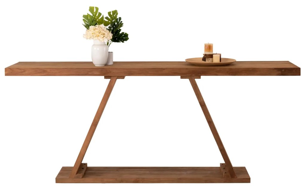 Κονσόλα C9555 απο Ξύλο TEAK σε Φυσικό χρώμα 220x50x90Υεκ. 220x50x90 εκ.