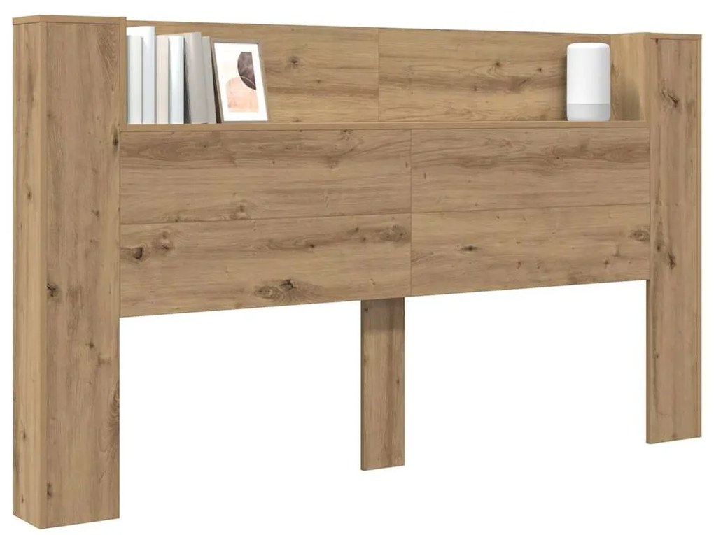 vidaXL Κεφαλάρι Artisan Oak 180 x 17 x 104,5 εκ Επεξεργασμένο ξύλο